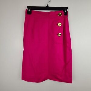 Miss Ashida Tokyo Paris Knee-Length Pencil Skirt Hot Pink Small* Academia Work